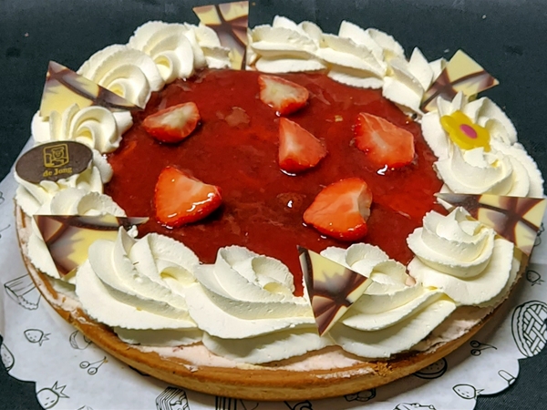 Aardbeien bav. vlaai